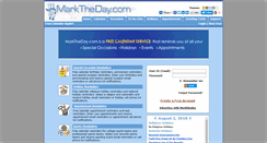 Desktop Screenshot of marktheday.com